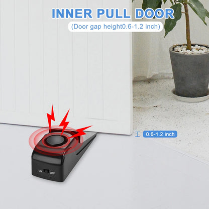 120 Db Anti-Theft Burglar Stop System Security Home Alarm System Door Block Blocking Home Wedge Stopper Shaped Safety Stopper