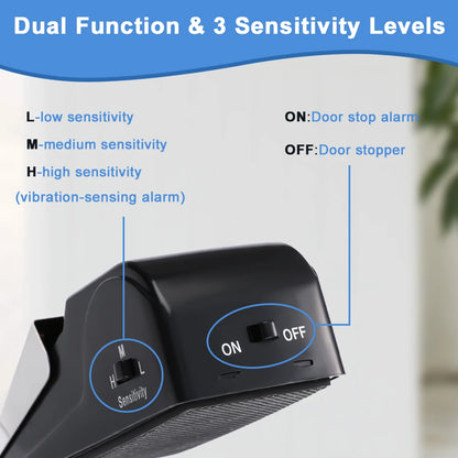 120 Db Anti-Theft Burglar Stop System Security Home Alarm System Door Block Blocking Home Wedge Stopper Shaped Safety Stopper