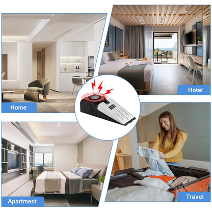 120 Db Anti-Theft Burglar Stop System Security Home Alarm System Door Block Blocking Home Wedge Stopper Shaped Safety Stopper